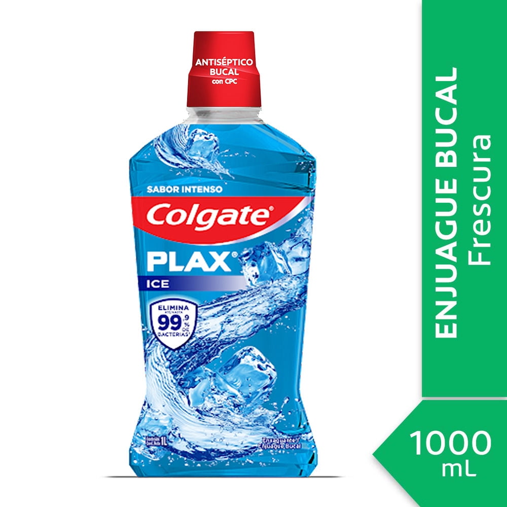 Colgate - Enjuague Bucal Plax Ice Freezestorm