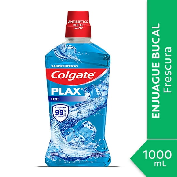 Enjuague Bucal Plax Ice Freezestorm, 1000 ml