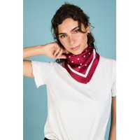 Pañuelo Emilia Satinado Rojo Eclipse