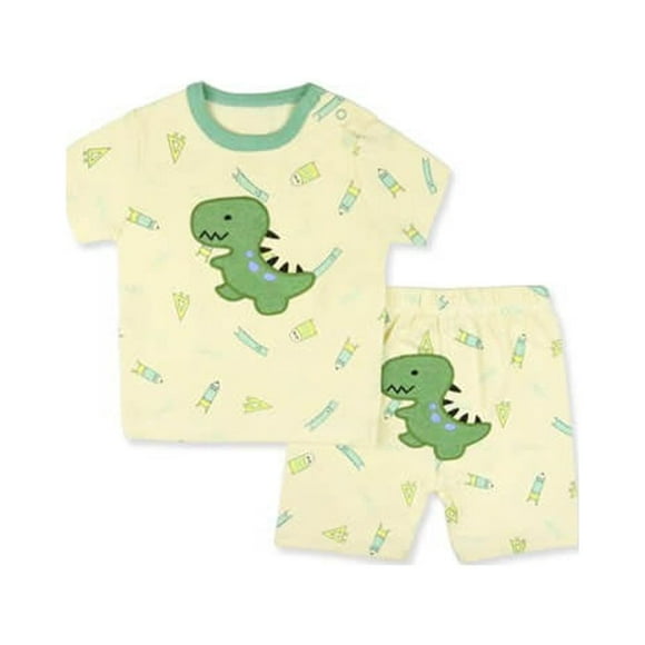 Set 2 Pijamas Short + Manga Corta Bebes Y Niños 3M Niño