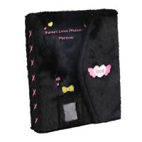 Magideal - Carpeta De Tarjetas Fotográficas A5, Carpeta A5 De Felpa, Álbum De Fotos, Álbum De Fotos Divertido Para Regalos De Aniversario, Fotos De Viaje, Niños Negro