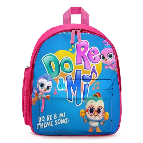 Mochila Escolar Do Re Mi Rosa