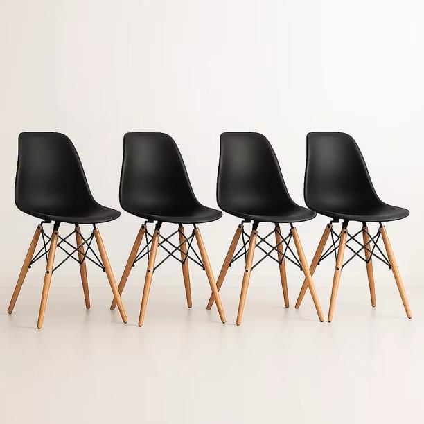 Nevi Express - Sillas Pack 4 Sillas Eames Color Negro
