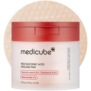 Almohadillas Exfoliantes Faciales Medicube, Ácido Succínico Rojo Y Pantenol