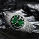 thumbnail image 3 of Reloj HUNRUY Hip Hop Iced-Out Bling Diamond Quartz 42 mm para hombre, 3 of 4
