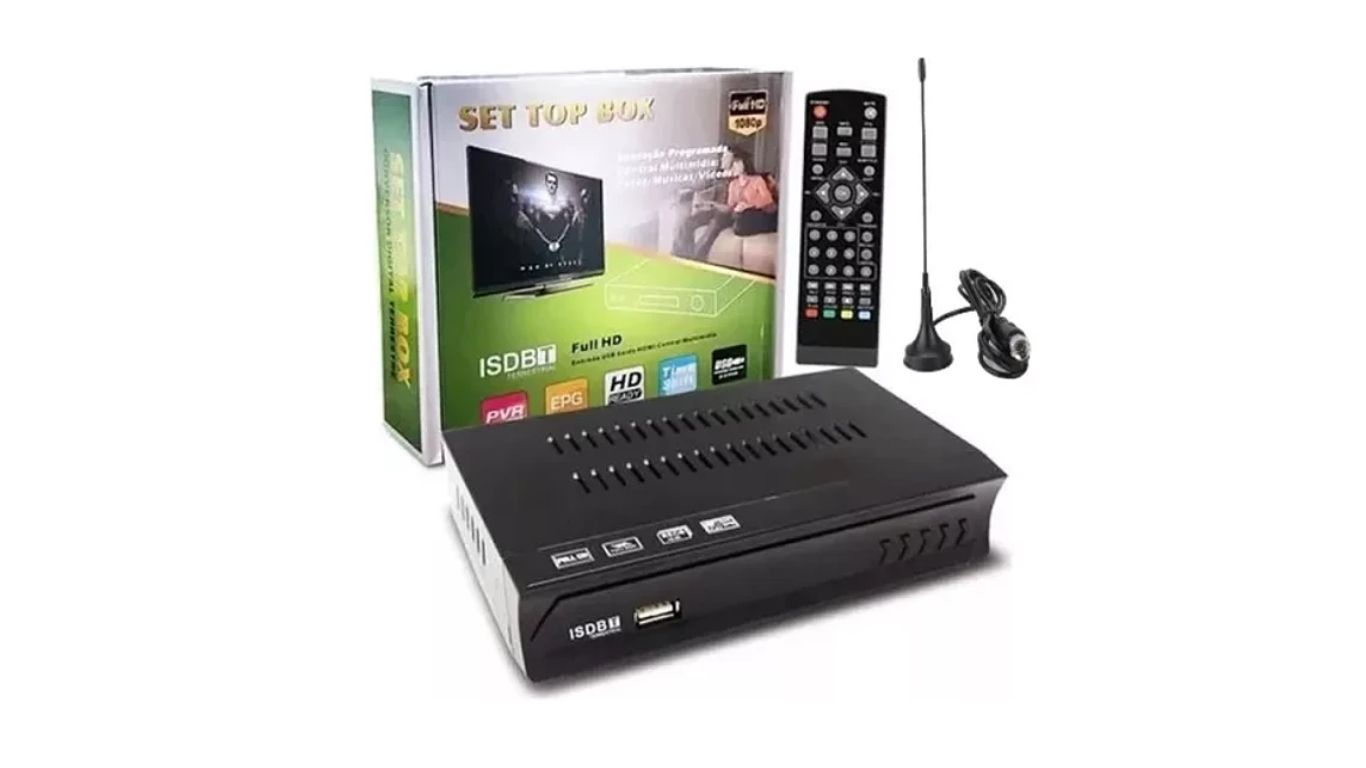 Set Top Box - Kit Sintonizador De Tv Digital Hd + Antena Hd