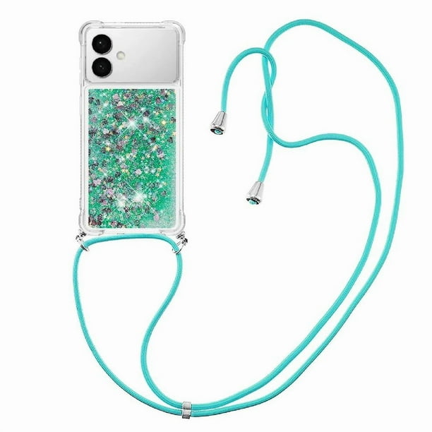 Funda FOXDOCK para Samsung Galaxy S26 Edge con Cuerda Ajustable, Brillo Líquido, Protección Antigolpes y Lente – Ideal para Regalo