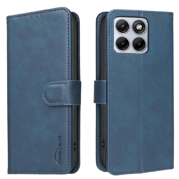 Funda Billetera para Motorola Edge 70 Fusion Protección RFID y Soporte Ajustable Azul