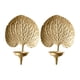 thumbnail image 4 of 2 Portavelas De Pared Con Forma De Hoja Dorada, Grandes, Para Fiestas, Comedores Y Ba?os., 4 of 5