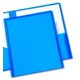 thumbnail image 2 of Carpeta Avery translúcida con dos bolsillos, resistente al agua, azul, 2 of 8