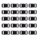 thumbnail image 1 of 20 Piezas Hebillas De Seguridad De Liberación Lateral De Resina Clips De Ajuste Blanco/negro Negro, 1 of 3