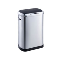 Igpro - Basurero Metalico Acero Inoxidable 50L Con Sensor