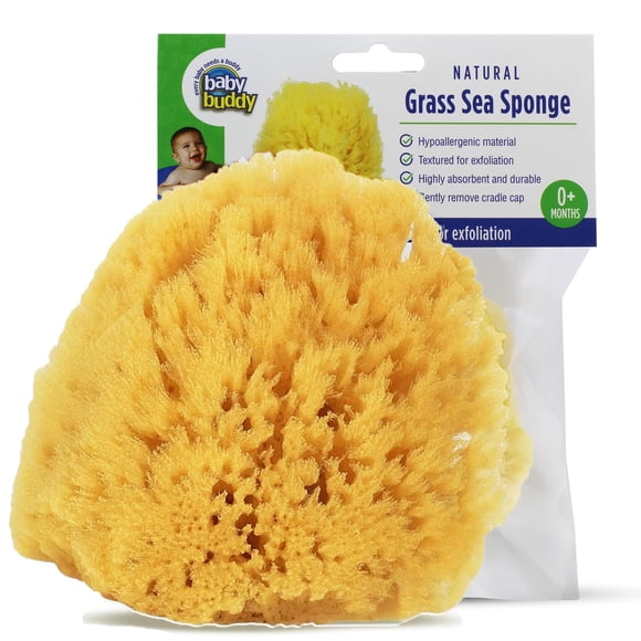 Exfoliante de baño Sea Sponge Baby Buddy Natural Grass para recién nacidos