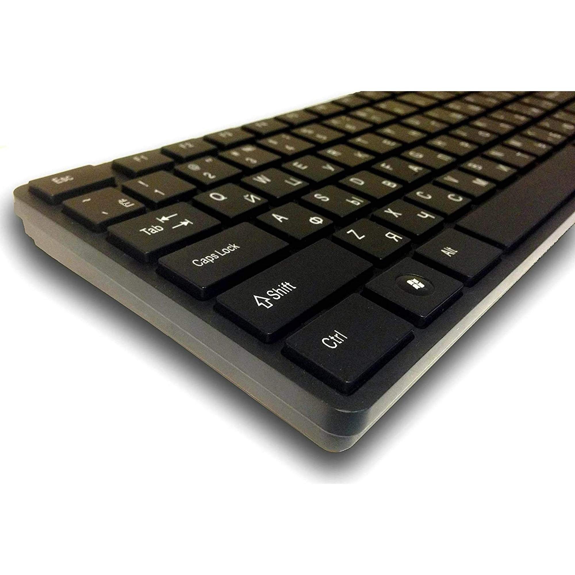Dianma Electronic Company - Teclado Usb Con Letras / Caracteres En Inglés Ruso (cirílico): Diseño
