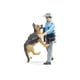 thumbnail image 3 of Figura de acción Bruder bworld Policeman con perro 10,9 cm, 3 of 6