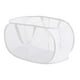 thumbnail image 1 of Canasto De Lavandería Plegable Cesto De Ropa Sucia De Malla Para Ropa Interior De Dormitorio De Dormitorio 2 Rejillas Blancas, 1 of 3