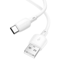 Borofone - Cable Tipo C De Carga Rápida Bx93 Blanco, 27W