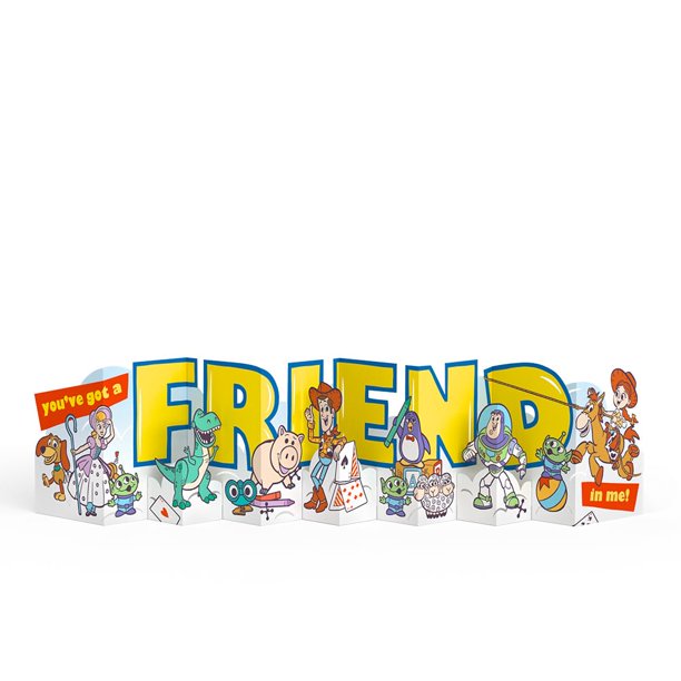 Tarjeta pop-up Lovepop Toy Story diseño amistad 5x7