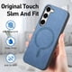 thumbnail image 5 of Magnetic Slim Case for Samsung Galaxy S23 Plus with Camera Guard & Anti-Scratch Back Blue, 5 of 6