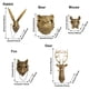 thumbnail image 4 of Decoración de pared GUASDIE con cabezas de animales de imitación de ciervo, 5 unidades, 4 of 8