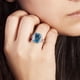 thumbnail image 2 of Anillo BERTHA Juliet chapado en oro blanco de 18 quilates con circonita cúbica azul, talla 7, 2 of 3