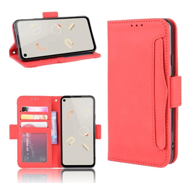 Funda Tipo Billetera FOXDOCK para Google Pixel 4A 4G – Tapa Flip con Tarjetero