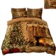 thumbnail image 1 of Christmas Themed Quilt Duvet Cover Set Home Textiles Children3-Piece Bedding Set, 1 of 5