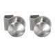 thumbnail image 1 of Manija de tirador de puerta de vidrio Uxcell, clips de puerta sin perforación de acero inoxidable con tornillo plateado 2, 1 of 7