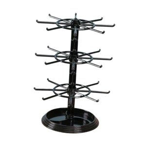 Ioensy - Organizador Colgante De Pulseras Giratorio De 3 Capas Para Guardar Relojes Y Pulseras, Color Negro