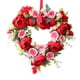 thumbnail image 1 of Corona De Corazón De San Valentín Con Flores Artificiales Para Bodas, Dormitorios Y Casas De Campo., 1 of 5