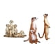thumbnail image 2 of Adorno De Escritorio De Figura De Acción De Animales Salvajes De Suricata De Pie De Simulación De 3 Piezas, 2 of 3