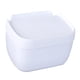 thumbnail image 1 of Soporte De Papel Higiénico Montado En La Pared Con Estante Impermeable Para Baño Cocina Blanco, 1 of 5