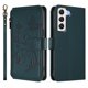 thumbnail image 2 of Funda Cartera Mariposa para [Samsung Galaxy S22 5G] con Soporte y Cremallera Verde oscuro, 2 of 6