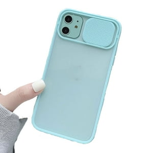 Genérico - Carcasas Silicona Protección Cámara Matte Para Iphone 11 Celeste