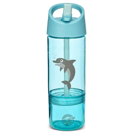 Botella De Agua Con Snack Box 2 En 1 Carl Oscar - Colores Pastel