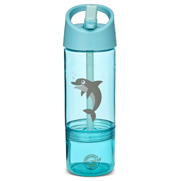 Botella de Agua con Snack Box 2 en 1 Carl Oscar - Colores Pastel