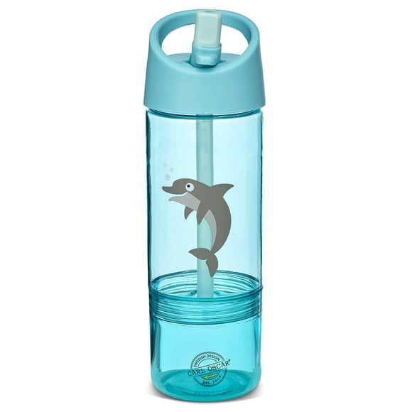 Botella de Agua con Snack Box 2 en 1 Carl Oscar - Colores Pastel