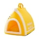 thumbnail image 3 of Casa Para Gatos Con Asa, Cómoda Cama Plegable Suave Para Gatos, Para Exteriores, Color Amarillo S, 3 of 3