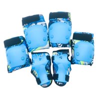 Magideal - 6/Set De Equipo De Protección, Muñequeras, Coderas, Rodilleras, Almohadillas Protectoras Cómodas Para Niños Y Niñas, Monopatín, Deportes, Snowboard Ro