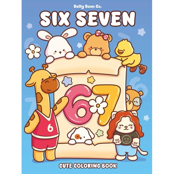 Libro para colorear Six Seven lindo y acogedor