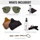 thumbnail image 2 of Gafas de Sol Ray‑Ban RB3683 Cuadradas Doradas Polarizadas, 2 of 7