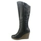 thumbnail image 2 of Bota Chalada Mujer Wedge-22 Negro Casual, 2 of 7