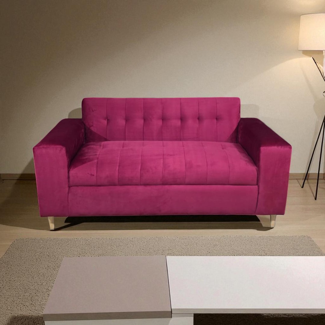 Diseños Valestrini - Sofa Dos Cuerpos Felpa