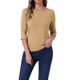 thumbnail image 1 of INSPIRE CHIC Camisetas de Mujer Mangas al Codo Cuello Barco Ajuste Ceñido Casual Camisetas Sólidas Caqui M, 1 of 6