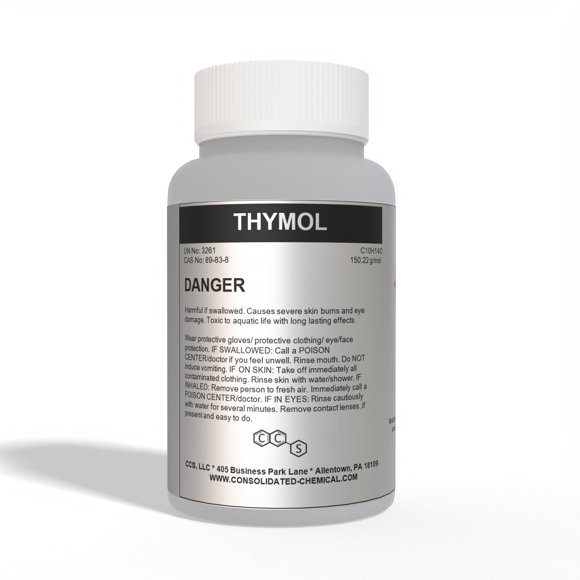 Cristales de timol CCS 500 g compuesto aromático de alta pureza