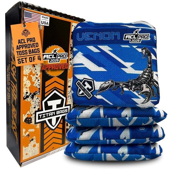 Juego de 4 bolsas para cornhole WGC Titan Bags Venom, aprobado por ACL