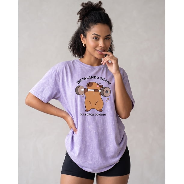 Polera Deportiva Oversize Capybara Vintage Calce Perfecto - A366