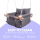 thumbnail image 5 of Silla colgante Baby Swing Cateam de lona y madera, 5 of 8