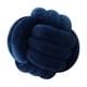 thumbnail image 1 of Nudo Almohada Bola Gruesa Cómoda Almohadas Anudadas Para Sala De Estar Hogar Sofá Azul Marino, 1 of 5
