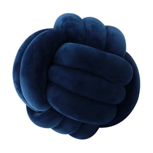 Bothyi - Nudo Almohada Bola Gruesa Cómoda Almohadas Anudadas Para Sala De Estar Hogar Sofá Azul Marino